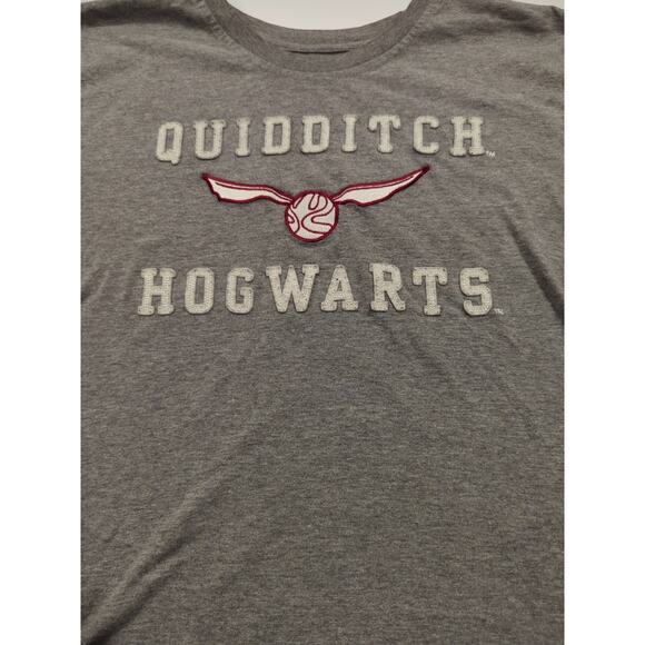 Wizarding World Harry Potter T Shirt Mens Medium Gray Short Sleeve Quidditch - Picture 2 of 4